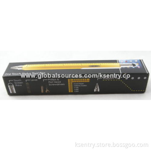 2014 newest tech tool 6-in-1 stylus pen with screwdrivers and ballpoint pen